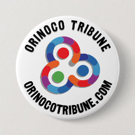 Button rounded logo black 缶バッジ