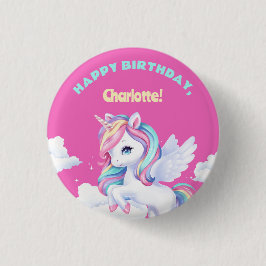 Button to a magical birthday party. 缶バッジ