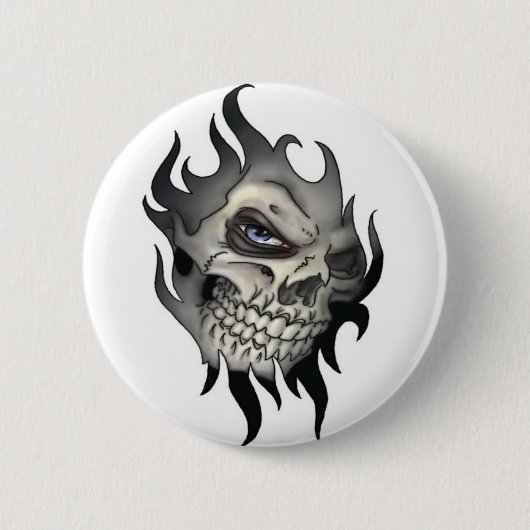 Button, Totenkopf 缶バッジ (正面)