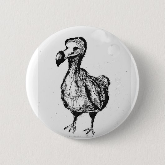 Button with Dodo 缶バッジ (正面)