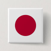 Button with Flag of Japan 缶バッジ (正面)