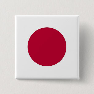 Button with Flag of Japan 缶バッジ