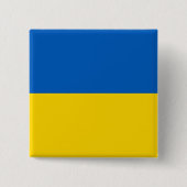 Button with Flag of Ukraine 缶バッジ (正面)