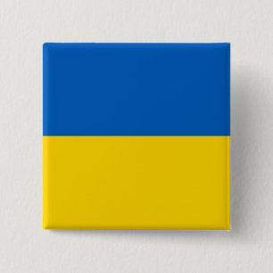 Button with Flag of Ukraine 缶バッジ