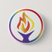 Button with UUCF Logo 缶バッジ (正面)