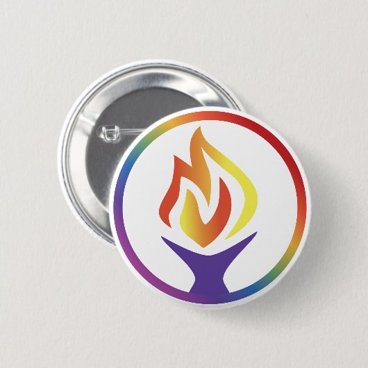 Button with UUCF Logo 缶バッジ (正面&裏面)