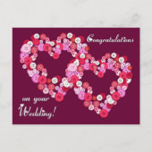 Buttonisedのハート ポストカード (正面)