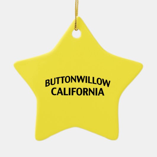 Buttonwillowカリフォルニア セラミックオーナメント (正面)