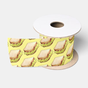 Butty Chip Shop Sandwich UK British Junk Food サテンリボン