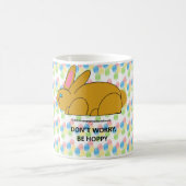 Buunyのコーヒーカップはです幸せ心配しません コーヒーマグカップ (中央)