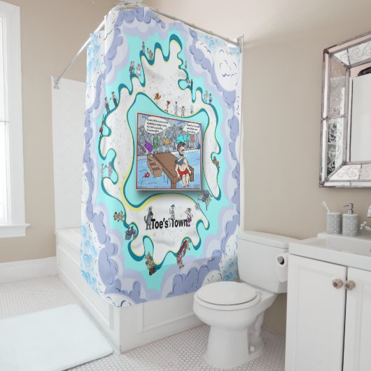 Buxatony Bob | Satirical Humor シャワーカーテン (インサイチュ)