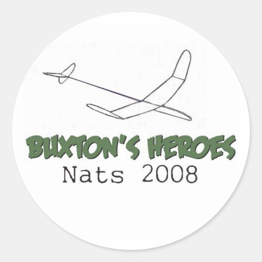 Buxton's Heroes - 2008シール ラウンドシール (正面)
