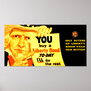 Buy A 1917 Liberty Bond Today ! ポスター