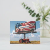 Buy American Billboard On Midwest Farmland ポストカード (スタンド正面)