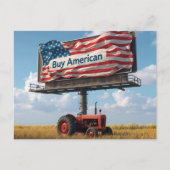 Buy American Billboard On Midwest Farmland ポストカード (正面)