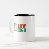 buy low sell high ツートーンマグカップ (正面左)