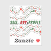 Buy Low Sell High – Elite Trader Vinyl Sticker シール (シート)