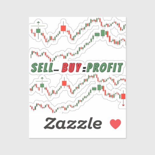 Buy Low Sell High – Elite Trader Vinyl Sticker  シール (シート)