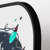 "Buy the Bling, Bring the Cheer." ピックルボールラケット (左詳細)