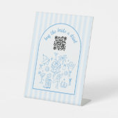 Buy the Bride a Drink Blue Bachelorette Party 台座サイン (正面)