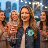 Buy the Bride a Drink QR Code Button 缶バッジ