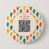 Buy the Bride a Drink QR Code Button 缶バッジ (正面)