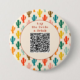 Buy the Bride a Drink QR Code Button 缶バッジ
