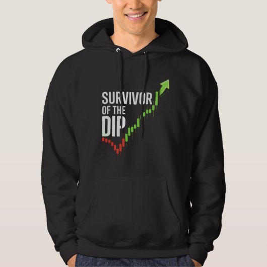 Buy The Dip – Funny Trader Hoodie Design パーカ (正面)