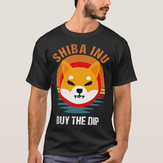 Buy The Dip Shiba Inu Shib Coin Men Crypto Hodl Tシャツ (正面)