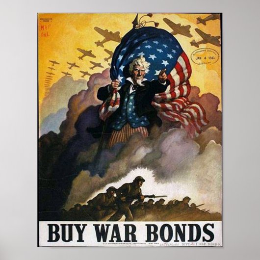 Buy War Bonds! ポスター (正面)