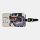 BuyDoggyStyleフォトスキャン可能QRコード ラゲッジタグ (正面横)