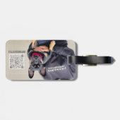 BuyDoggyStyleフォトスキャン可能QRコード ラゲッジタグ (裏面横)