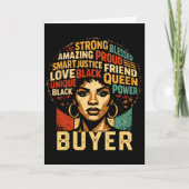 Buyer Black History Month Powerful Black Pride Art カード (正面)