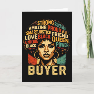 Buyer Black History Month Powerful Black Pride Art カード