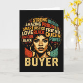 Buyer Black History Month Powerful Black Pride Art カード (黄色い花)