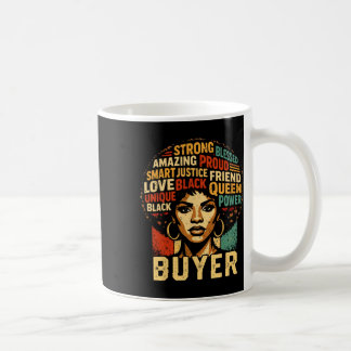 Buyer Black History Month Powerful Black Pride Art コーヒーマグカップ