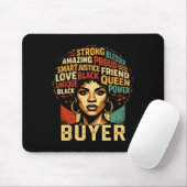 Buyer Black History Month Powerful Black Pride Art マウスパッド (マウス)