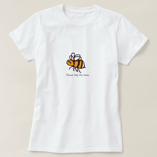 BuzesAboutBees救済 Please The Bees Lades' T-Shirt Tシャツ (デザイン正面)