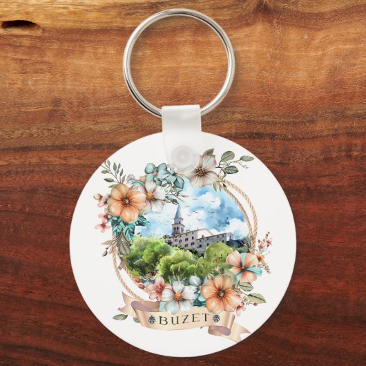 Buzet Croatia キーホルダー (裏面)