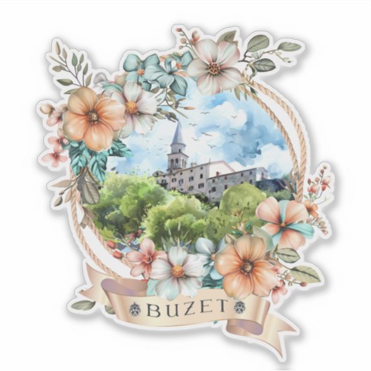 Buzet Croatia シール (正面)