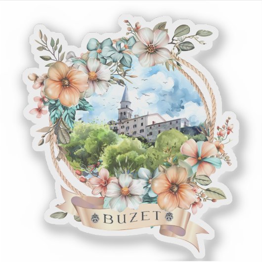 Buzet Croatia シール (正面)