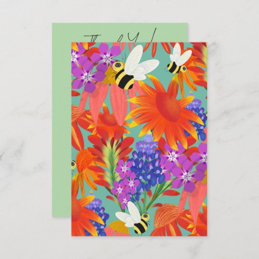 Buzz Between開花 – ありがとう サンキューカード (正面/裏面)