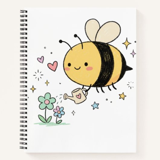  Buzz Bumblebee Watering for Elementary teachers  ノートブック (正面)