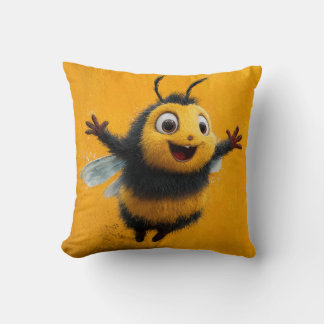 Buzz of Joy - Happy Bee Pillow クッション