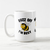 Buzz Off I'M Busy コーヒーマグカップ (左)