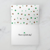 BuzzAboutBeesセントパトリック日の挨拶状 カード (内部)