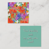 BuzzBetweenBlooms_Editable Kids エンクロージャーカード (正面/裏面)