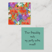 BuzzBetweenBlooms_Editable Kids エンクロージャーカード (正面/裏面)