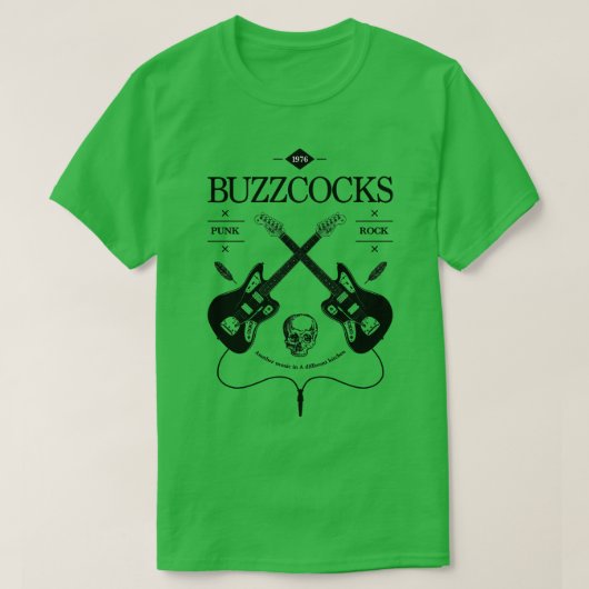 Buzzcocksギターロゴ Tシャツ (デザイン正面)