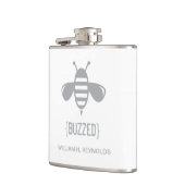 {BUZZED}ブライダルパーティのビープレゼント（灰色） フラスク (左)